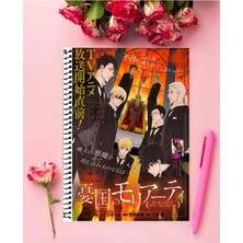 Yuukoku No Moriarty Anime Defter   Özel Tasarım A5 Boyutu 15*21 cm Telli Çizgisiz defter