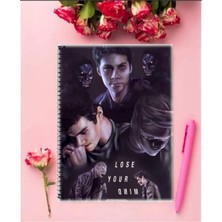 Ayaşlı Kırtasiye Teen Wolf Defter   Özel Tasarım A5 Boyutu 15*21 cm Telli Çizgisiz Defter