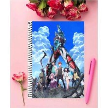 Ssss.dynazenon Anime Defter   Özel Tasarım A5 Boyutu 15*21 cm Telli Çizgisiz defter