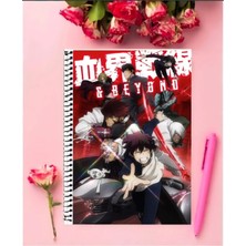 Fbn Store Kekkai Sensen Anime Defter   Özel Tasarım A5 Boyutu 15*21 cm Telli Çizgisiz