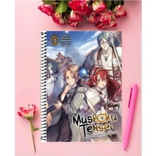Ayaşlı Kırtasiye Mushoku Tensei Anime Defter   Özel Tasarım A5 Boyutu 15*21 cm Telli Çizgisiz Defter