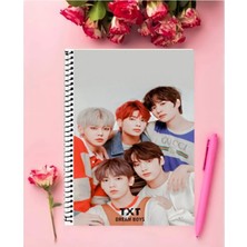 Ayaşlı Kırtasiye Tomorrow x Together Defter   Özel Tasarım A5 Boyutu 15*21 cm Telli Çizgisiz Defter