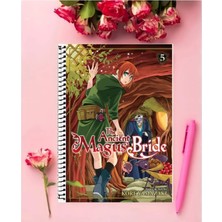 Ayaşlı Kırtasiye The Ancient Magus Bride Anime Defter   Özel Tasarım A5 Boyutu 15*21 cm Telli Çizgisiz