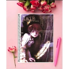 Fbn Store Serial Experiments Lain Anime Defter   A5 Boyutu 15*21 cm Telli Çizgisiz
