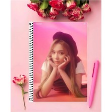 Aespa Kpop Defter   Özel Tasarım A5 Boyutu 15*21 cm Telli Çizgisiz defter