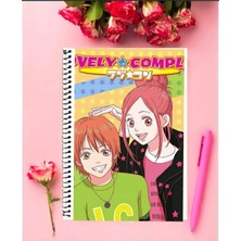 Ayaşlı Kırtasiye Lovely Complex Anime Defter   Özel Tasarım A5 Boyutu 15*21 cm Telli Çizgisiz