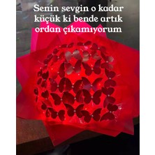 Kırmızı LED Işıklı Kelebek Buketi A Kalite 24 Adet Kelebekli Sevgiliye, Eşine Vb Herkes Için