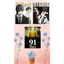 91 Days Poster Seti 3 Adet A3 Boyutu 30*42 cm 200 gr Kuşe Kağıt Parlak Poster Seti