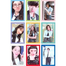 Rollas Store Blackpink-Twice-Bts Fotokart 9 Adet Kesilmiş 8*6 cm Pvc Kaplı Süper Hd Kaliteli Baskılı