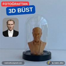 Makinafleo Fanuslu Mustafa Kemal Atatürk Büst Figürü (10CM)