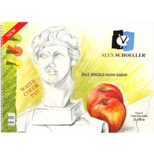 Alex Schoeller Alex Spiral Şeffaf Kapak 120 Gram ( 35*50 Cm) 15 Yaprak Resim Defteri  (ALEX-0833)