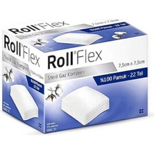 Roll Flex Steril Gaz Kompres 7,5cm x 7,5cm 100'LÜ