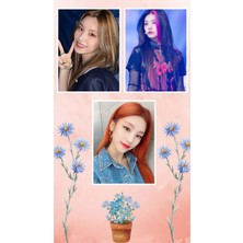 Yeji Itzy Poster Seti 3 Adet A3 Boyutu 30*42 cm 200 gr Kuşe Kağıt Parlak Poster Seti