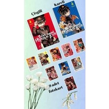 Toilet Bound Hanako Kun Defter 2 Adet  Çizgili ve Kareli + 9 Adet Fotokart Seti