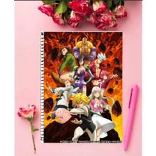 Fbn Store The Seven Deadly Sins Anime Defter   A5 Boyutu 15*21 cm Telli Çizgisiz