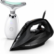 Philips 7500 Serisi Azur Buharlı Ütü 3200W DST7511/80 + Yüz Masaj Aleti Hediye