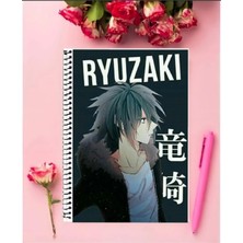 Rollas Store Lıght Yagami Death Note Anime Defter   Özel Tasarım A4 Boyutu 21*29 cm Telli Çizgili Defter