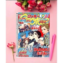Rollas Store Nana Anime Defter   Özel Tasarım A4 Boyutu 21*29 cm Telli Çizgili Defter