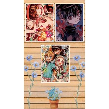 Jibaku Shounen Hanako Kun Poster Seti 3 Adet A3 Boyutu 30*42 cm 200 gr Kuşe Kağıt Parlak Poster