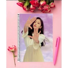 Rollas Store Loona Kpop Defter   Özel Tasarım A4 Boyutu 21*29 cm Telli Çizgili