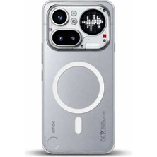 Nanospace Nothing Phone 4A Pro 5g Uyumlu Sert Mika Magsafe Şeffaf Kamera Korumalı Kılf