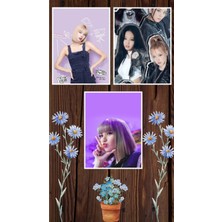 Lisa Blackpink Poster Seti 3 Adet A3 Boyutu 30*42 cm 200 gr Kuşe Kağıt Parlak Poster Seti
