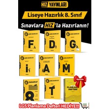 Hız Yayınları 8. Sınıf Soru Bankası Seti Lgs Planlama Defteri Hediyeli