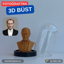 Makinafleo Fanuslu Mustafa Kemal Atatürk Büst Figürü (9cm)