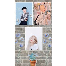 Rose Blackpink Poster Seti 3 Adet A3 Boyutu 30*42 cm 200 gr Kuşe Kağıt Parlak Poster Seti