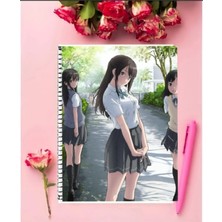 Seiren (Hikari.toru.kyouko) Anime Defter   Özel Tasarım A4 Boyutu 21*29 cm Telli Çizgili