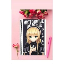 Victorique De Blois Anime Defter   Özel Tasarım A4 Boyutu Telli Çizgili Defter 21*29 cm