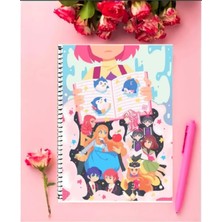 Ayaşlı Kırtasiye Mawaru Penguindrum Anime Defter   Özel Tasarım A5 Boyutu 15*21 cm Telli Çizgisiz Defter
