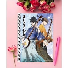 Mashiro No Oto A   Özel Tasarım A4 Boyutu 21*29 cm Telli Kareli defter