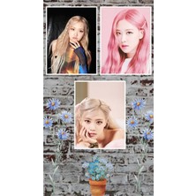 Rose Blackpink Poster Seti 3 Adet A3 Boyutu 30*42 cm 200 gr Kuşe Kağıt Parlak Poster Seti