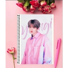 Ayaşlı Kırtasiye Bts Defter   Özel Tasarım A4 Boyutu Telli Çizgili Defter 21*29 cm