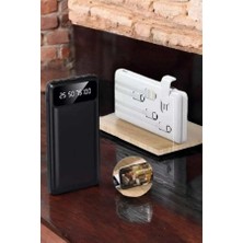 M Merc Giyim Powerbank 20.000 Mah Dijital Göstergeli LCD Ekran Uzun Pil Ömrü Yeni Nesil