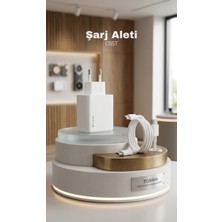 Torima C55T Powerşarj Aleti 25W Type-C Kablo Beyaz