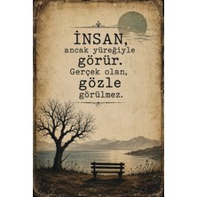 Lucena Retro Edebi Sözlü Mdf Duvar Tablosu Vintage Dekoratif Motivasyon Yazılı Pano 43