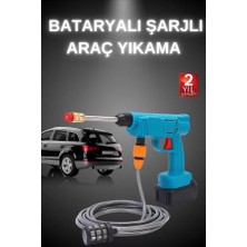 M Merc Giyim Şarjlı ve Yüksek Basınçlı Oto Yıkama Makinesi ve Sulama Tabancası Bahçe Yıkam