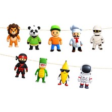 Parti Show Stumble Guys Dekoratif Banner 17*150 cm