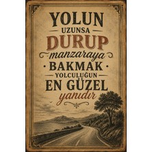 Lucena Retro Edebi Söz Mdf Duvar Tablosu Vintage Dekoratif Motivasyon Duvar Panosu 37