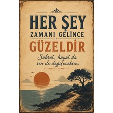 Lucena Retro Edebi Sözlü Mdf Duvar Tablosu Dekoratif Motivasyon Yazılı Vintage Pano 20