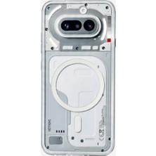 Nanospace Nothing Phone 4A 5g Uyumlu Sert Mika Magsafe Şeffaf Kamera Korumalı Kılf