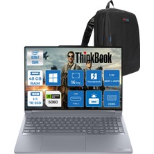 Lenovo Thinkbook 16P Gen 6 Intel Core Ultra 7 255HX Aı 48GB Ddr5 1tb Ssd+1tb SSD 8GB/RTX5060 115W 16" 3.2k (3200X2000) IPS 500NITS 100% Dcı-P3, 165Hz WINDOWS11HOME  Laptop 21R0004BTXH20+ZETTAÇANTA