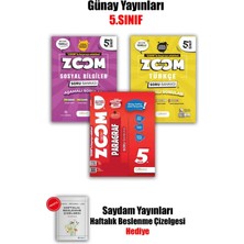 Günay Yayınları 2026 Yeni 5 Sınıf Zoom Türkçe-Paragraf - Sosyal Zoom Soru Bankası 3 Lü Set Maarif Modele Uygun