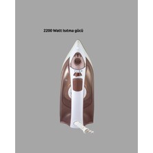 Stylmenplus Buharlı Ütü 2200W Kireç Önleyici Self Clean Damlatmaz Kahverengi