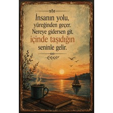 Lucena Retro Edebi Yazılı Mdf Duvar Tablosu Vintage Ev ve Ofis Dekoru 30
