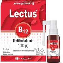 Lectus Metilkobalamin B12 Dil Altı Sprey 5 ml