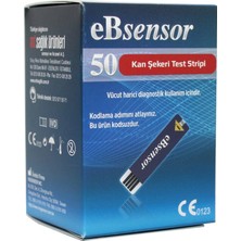 Ebsensor Kan Şekeri Test Stripi 50'li