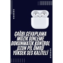 Stylmenplus Bluetooth Kulaklık Beyaz Çağrı Cevaplama Dokunmatik Kontrol Kablosuz Yeni Nesil